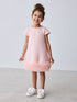 Baker by Ted Baker Pink Mesh Hem A-Line Scuba Dress
