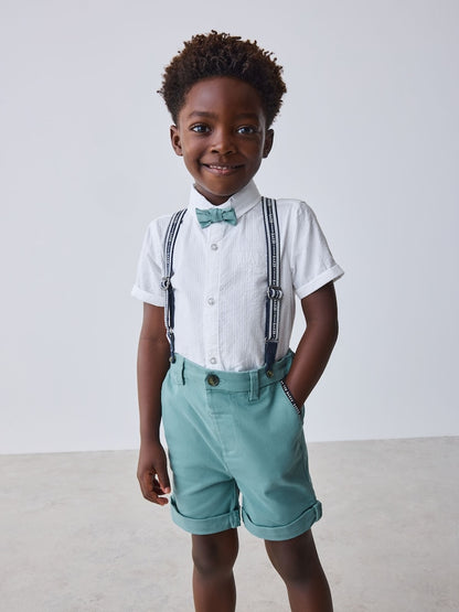Baker by Ted Baker 3 Piece Shirt, Shorts and Braces Set