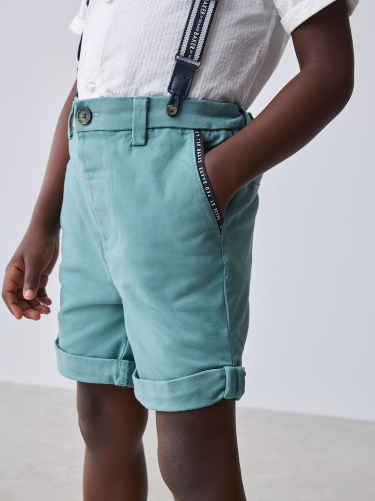 Baker by Ted Baker 3 Piece Shirt, Shorts and Braces Set