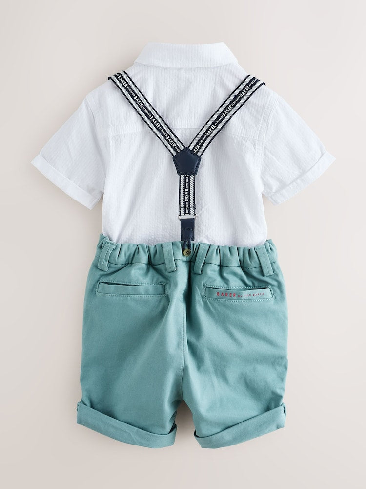 Baker by Ted Baker 3 Piece Shirt, Shorts and Braces Set