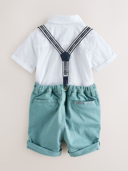 Baker by Ted Baker 3 Piece Shirt, Shorts and Braces Set