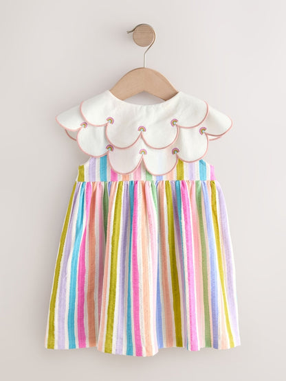 Rainbow Collared Summer Dress (3mths-7yrs)