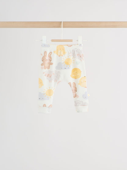 White Bunny Character Print Easter Sweat and Leggings Baby Set (0mths-2yrs)