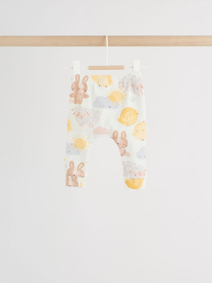 White Bunny Character Print Easter Sweat and Leggings Baby Set (0mths-2yrs)