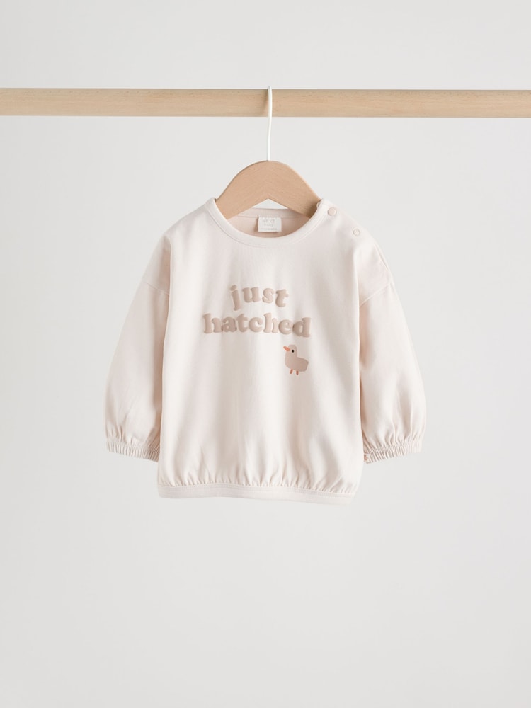 Neutral Just Hatched Baby Sweat and Leggings Set (0mths-2yrs)