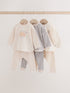 Neutral Brunch Club Baby Top & Leggings Set 6 Piece (0mths-2yrs) - Size Up to 1 Month (56cm)