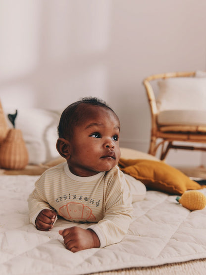 Neutral Brunch Club Baby Top &amp; Leggings Set 6 Piece (0mths-2yrs) - Size Up to 1 Month (56cm)