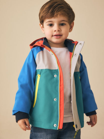 Colourblock Waterproof Fleece Lined Anorak (3mths-7yrs) - Size 3-6 Months (62-68cm) - block