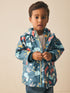 Navy Printed Icon Shower Resistant Coat (3mths-7yrs) - Size 3-6 Months (62-68cm) - Navy Printed Icon