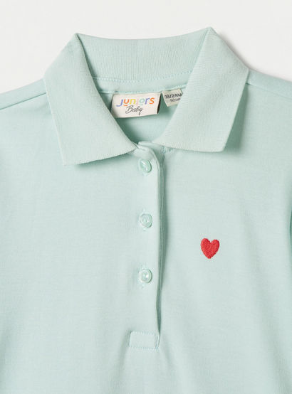 Juniors Heart Embroidered Polo Dress with Frill Detail and Short Sleeves-baby-girls-clothing-dressesandjumpsuits-image-3