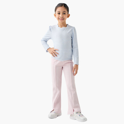 Juniors Ribbed T-shirt with Long Sleeves - Set of 2