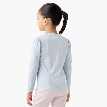 Juniors Ribbed T-shirt with Long Sleeves - Set of 2