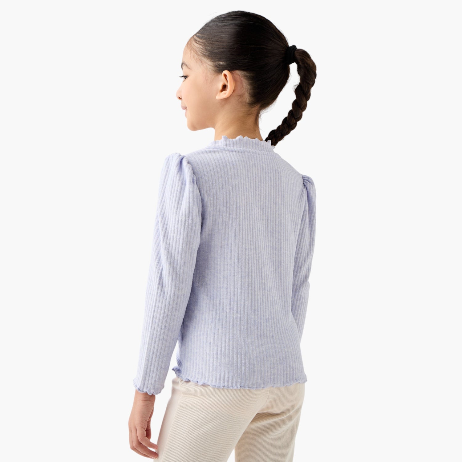 Juniors Ribbed T-shirt with Long Sleeves - Set of 2