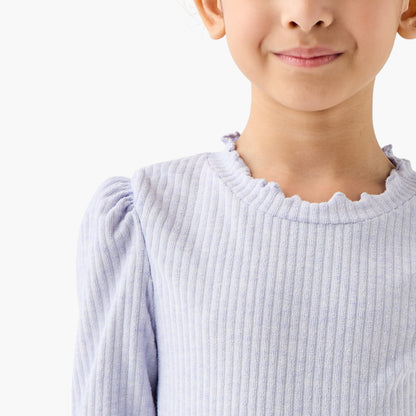 Juniors Ribbed T-shirt with Long Sleeves - Set of 2