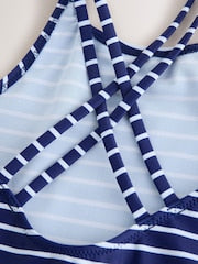 Navy Stripe Double Strap Swimsuit (3-16yrs) - Size 3 Years (98cm)