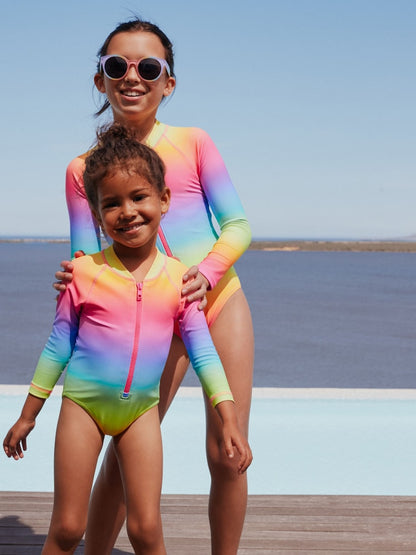 Rainbow Ombre Long Sleeve Sunsafe Swimsuit (3mths-16yrs)