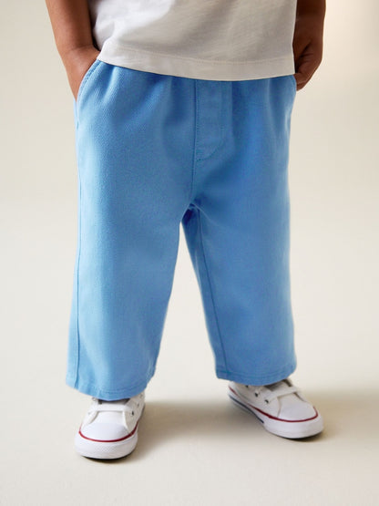 Blue Pull On Wide Trousers (3mths-7yrs) - Blue Pull On Wide / 12-18 Months (80-86cm)