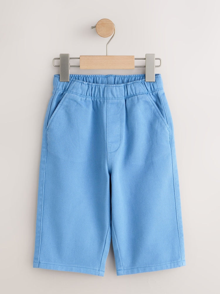 Blue Pull On Wide Trousers (3mths-7yrs)