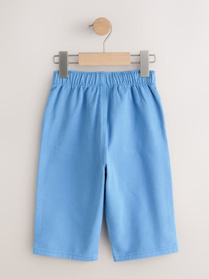Blue Pull On Wide Trousers (3mths-7yrs)