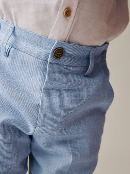Blue Smart Trousers (3mths-7yrs) - Size 3-6 Months (62-68cm)