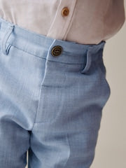 Blue Smart Trousers (3mths-7yrs) - Size 3-6 Months (62-68cm)