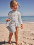 Blue/White Bow Sunsafe Swim Set (3mths-7yrs) - Size 3-6 Months (62-68cm) - Blue/White Bow