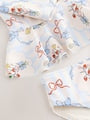 Blue/White Bow Sunsafe Swim Set (3mths-7yrs) - Size 3-6 Months (62-68cm)
