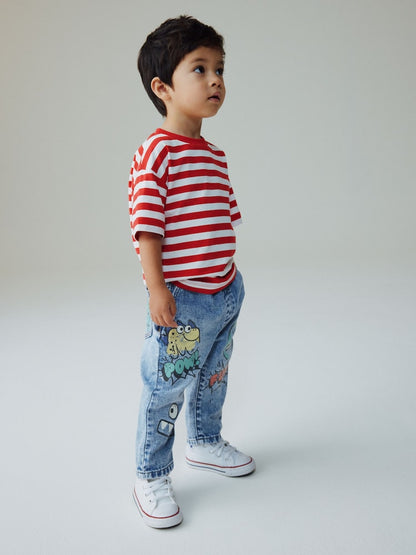 Mid Blue Denim Loose Fit Jeans (3mths-7yrs)