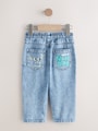 Mid Blue Denim Loose Fit Jeans (3mths-7yrs) - Size 3-6 Months (62-68cm)