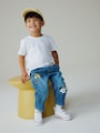 Mid Blue Farm Character Loose Fit Jeans (3mths-7yrs) - Size 3-6 Months (62-68cm)