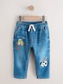 Mid Blue Farm Character Loose Fit Jeans (3mths-7yrs) - Size 3-6 Months (62-68cm)
