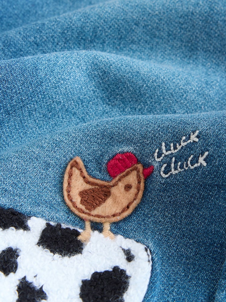 Mid Blue Farm Character Loose Fit Jeans (3mths-7yrs)