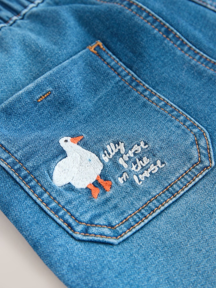 Mid Blue Farm Character Loose Fit Jeans (3mths-7yrs)
