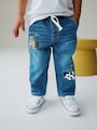 Mid Blue Farm Character Loose Fit Jeans (3mths-7yrs) - Size 3-6 Months (62-68cm)