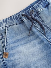 Mid Blue Comfort Stretch Wide Cargo Jeans (3mths-7yrs) - Size 3-6 Months (62-68cm)