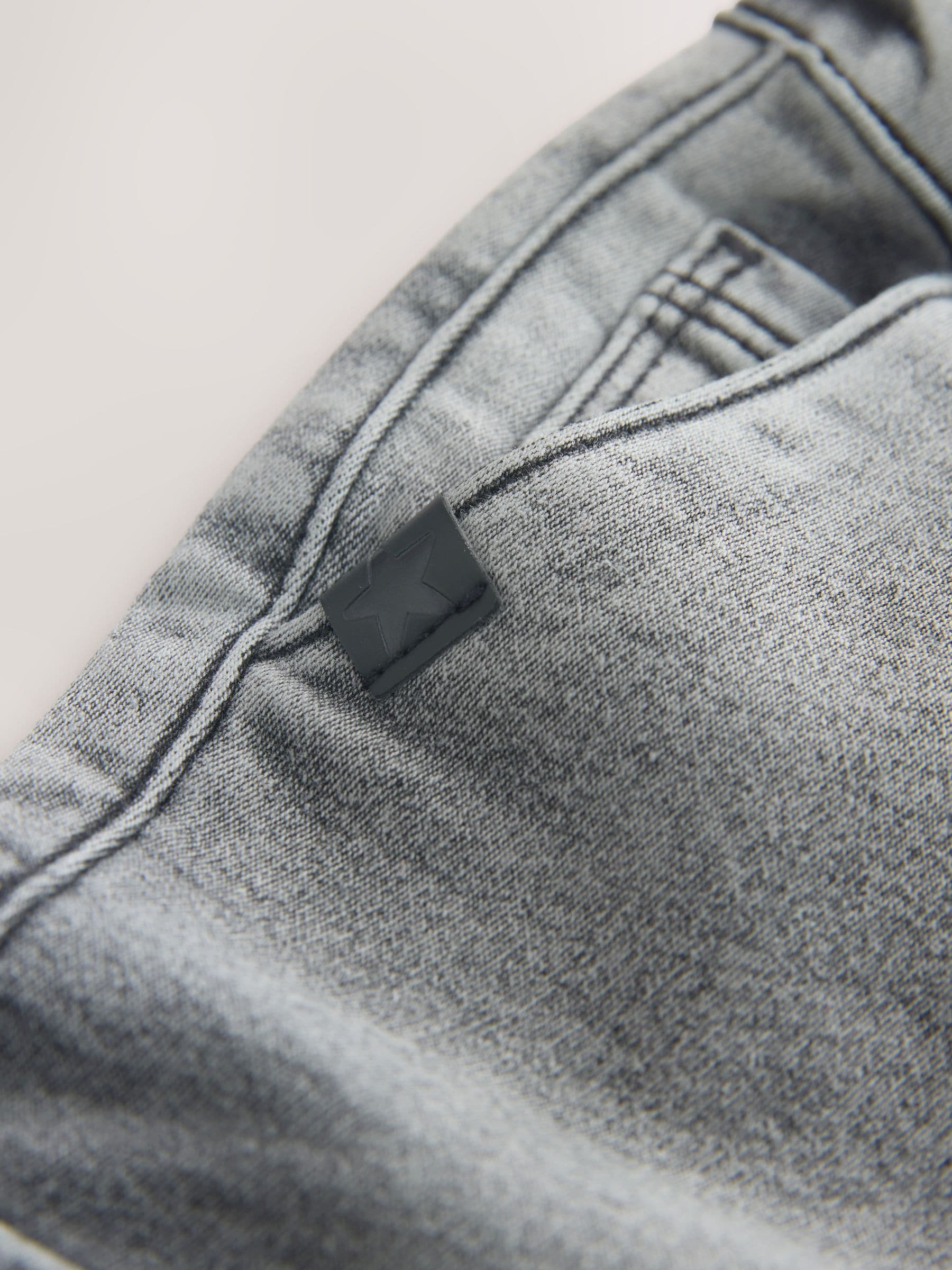 Grey Comfort Stretch Wide Cargo Jeans (3mths-7yrs) - Size 3-6 Months (62-68cm)