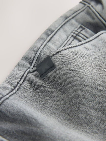 Grey Comfort Stretch Wide Cargo Jeans (3mths-7yrs) - Size 3-6 Months (62-68cm)