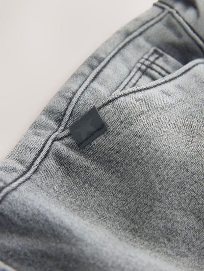 Grey Comfort Stretch Wide Cargo Jeans (3mths-7yrs) - Size 3-6 Months (62-68cm)