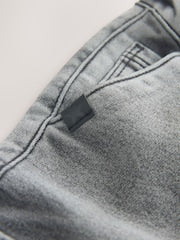 Grey Comfort Stretch Wide Cargo Jeans (3mths-7yrs) - Size 3-6 Months (62-68cm)