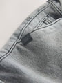 Grey Comfort Stretch Wide Cargo Jeans (3mths-7yrs) - Size 3-6 Months (62-68cm)