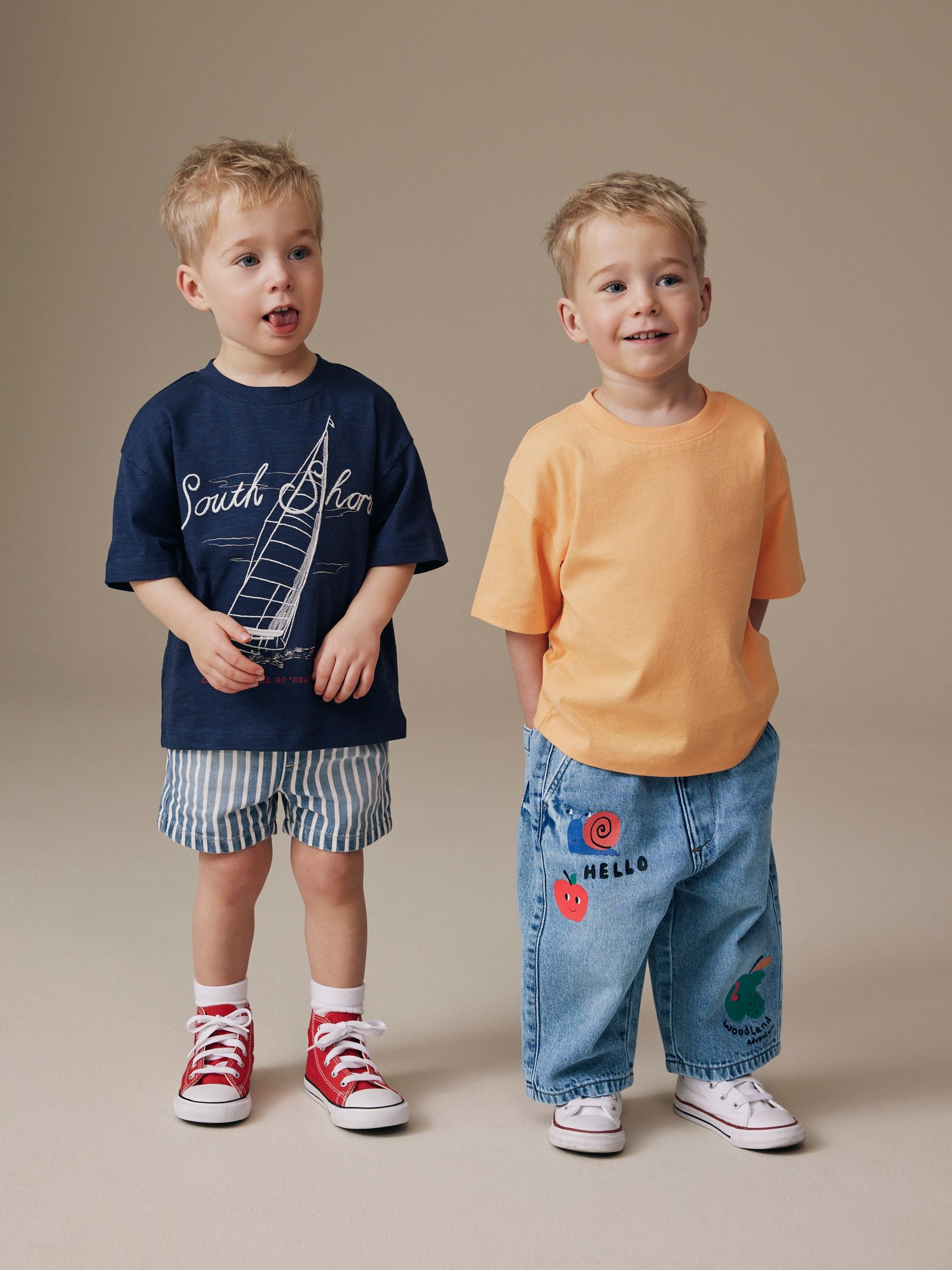 Mid Blue Woodland Character Wide Fit Jeans (3mths-7yrs) - Size 3-6 Months (62-68cm)