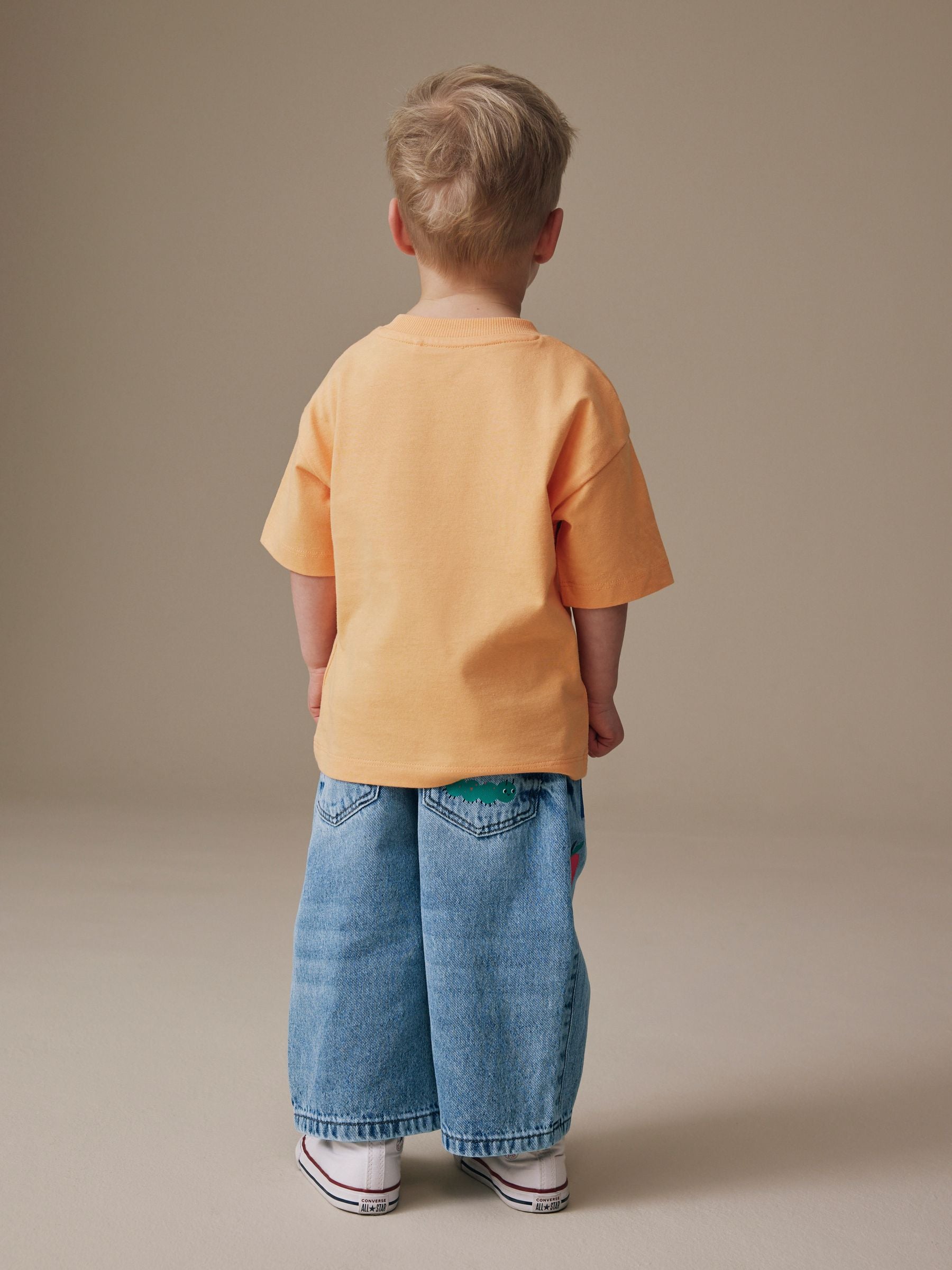 Mid Blue Woodland Character Wide Fit Jeans (3mths-7yrs) - Size 3-6 Months (62-68cm)