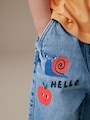 Mid Blue Woodland Character Wide Fit Jeans (3mths-7yrs) - Size 3-6 Months (62-68cm)
