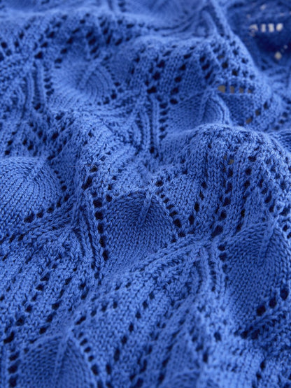 Cobalt Blue Knitted Cardigan (3-16yrs) - Size 3 Years (98cm)