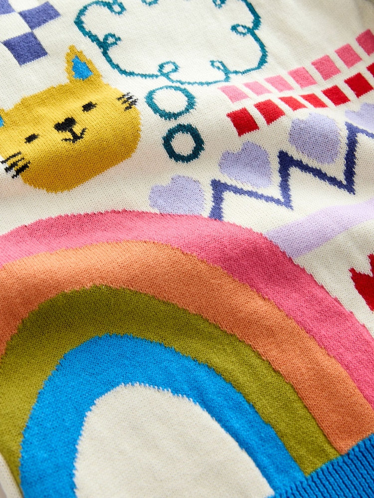 Multi Fun Printed Cardigan (3mths-7yrs) - Size 3-6 Months (62-68cm)