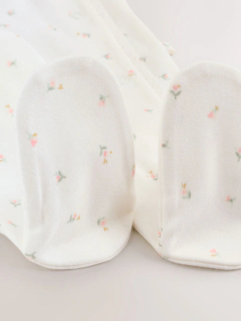 Ecru White Daddy Family Baby Sleepsuit (0-2yrs)