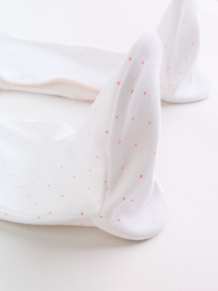 Pink Baby Bunny Sleepsuits 3 Pack (0-2yrs)