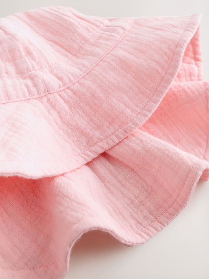 Light Pink Baby Summer Hat - Size 50cm (First Size)