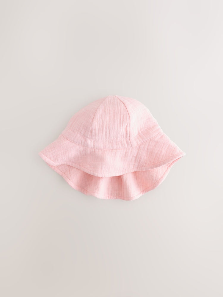 Light Pink Baby Summer Hat - Size 50cm (First Size)