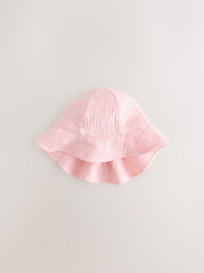 Light Pink Baby Summer Hat - Size 50cm (First Size) - Default 1